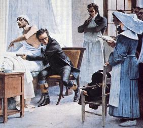 Laennec examines a patient